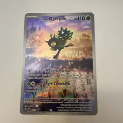 Pokemon Card TCG - Teal Mask Ogerpon SVP 123 Promo Twilight Masquerade Promo NM - Image 1