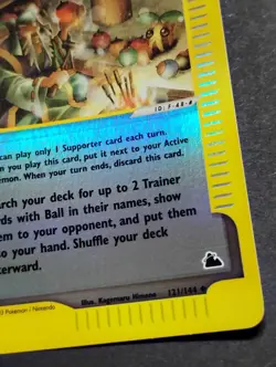 Apricorn Maker 121/144 Skyridge Reverse Holo LP Vintage Trainer Pokemon Card - Image 3