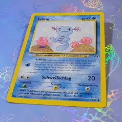 Felino 71/75 German Wooper Neo Revelation Pokemon Card VLP - Image 3
