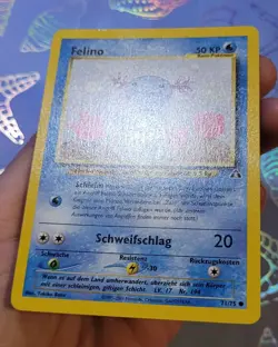 Felino 71/75 German Wooper Neo Revelation Pokemon Card VLP - Image 4