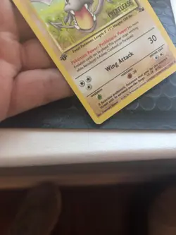 1st Edtion Pre Release Aerodactyl 1/62 Pokemon Card WOTC Fossil Set Ex Condtion - Image 5