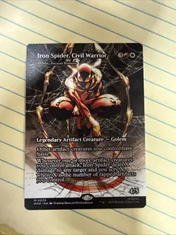 x1 Iron Spider, Civil Warrior - Alibou, Ancient Witness - Borderless M MTG Marve - Image 1