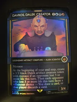 Davros, Dalek Creator NM FOIL SHOWCASE Universes Beyond: Doctor Who MTG - Image 1