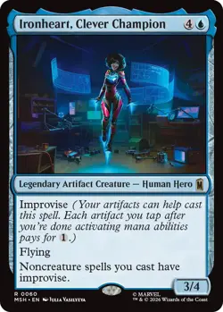 x1 Ironheart, Clever Champion - Foil R MTG Marvel Super Heroes M/NM, English - Image 1