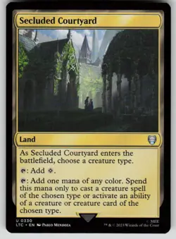Secluded Courtyard Commander: The Lord of the Rings 330 MTG NM - Image 1