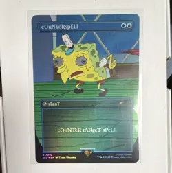 Wizards of the Coast Counterspell 7010 Secret Lair Drop SpongeBob Alt Art Foil - Image 1