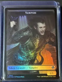 Vampire // Blood Token INR 7/21 Magic MTG FOIL NM - Image 1