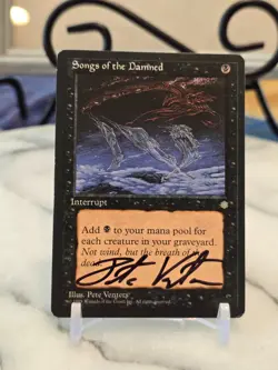 MTG Songs of the Damned Ice Age Regular (ARTIST SIGNED) MP - Image 1