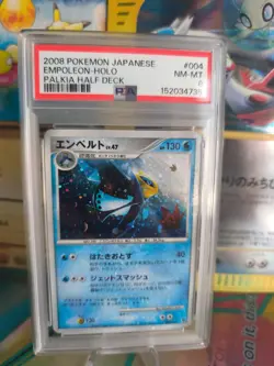 Pokemon Karte Card Empoleon Lv. 47 Impoleon Palkia Half Deck Dp Holo japan PSA 8 - Image 1