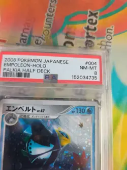 Pokemon Karte Card Empoleon Lv. 47 Impoleon Palkia Half Deck Dp Holo japan PSA 8 - Image 4