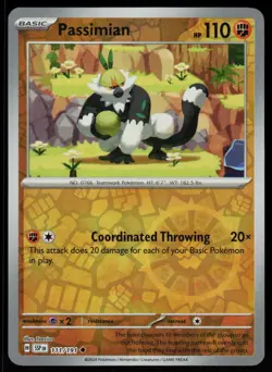 Passimian 111/191 Uncommon Surging Sparks Pokemon Reverse Holo Near Mint - Image 1