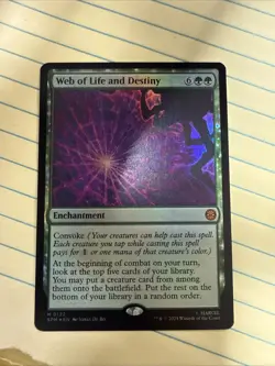 x1 Web of Life and Destiny - Foil M MTG Marvel's Spider-Man M/NM, English - Image 1