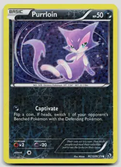 Purrloin RC13/RC25 Legendary Treasures: Radiant Collection Pokemon DMG - Image 1