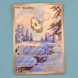VANILLITE 111/086 HOLO ILLUSTRATION RARE WHITE FLARE POKEMON NM/M - Image 1
