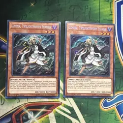 Yugioh! Lumina, Twilightsworn Shaman COTD-EN026 x2 Secret Rare 1st Ed VLP/NM - Image 1