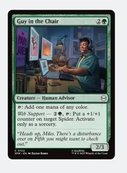 Guy in the Chair (Ganke Lee) | MTG Marvel Universes Beyond (SPM) | NM Spider-Man - Image 1