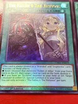2x The FaLLen & The Virtuous | CH01-EN019 | Ultra Rares | 1st Edition | YuGiOh! - Image 2