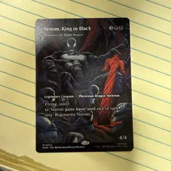 MTG Venom, King In Black / Skithiryx, The Blight Dragon Borderless Spider-Man NM - Image 1