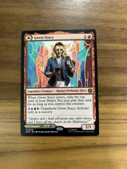 1x Gwen Stacy - Ghost Spider MTG Marvel’s Spider-Man Mythic Rare Nonfoil NM - Image 1