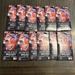 (14) One Piece OP-16 The Time of Battle Sleeved Booster Pack English - Image 1