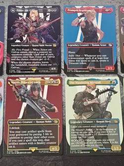 Borderless Strike a Pose Lot MTG Final Fantasy Cecil Vincent Zenos Noctis Joshua - Image 4