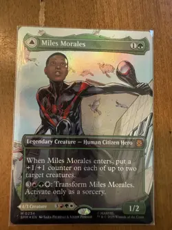 Miles Morales - Ultimate Spider-Man Borderless FOIL 0234 MTG SPM Nm/M - Image 1