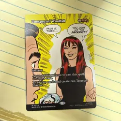 Unexpected Windfall (Borderless) - Marvel's Spider-Man (MAR) - MTG - Image 1