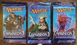 Magic: The Gathering (MtG), 3 factory sealed Return to Ravnica booster packs - Image 1
