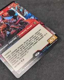 Carnage, Crimson Chaos (Borderless) FOIL - MTG Magic Spiderman - Crimped - Image 3