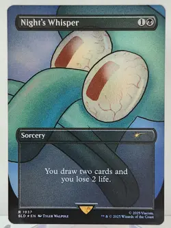 *FOIL* Secret Lair: SpongeBob Night's Whisper 1937 Internet Sensation MTG Magic - Image 1