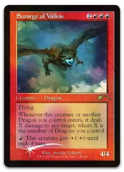 Scourge of Valkas (Retro Frame) #2 (Foil) (NM) Secret Lair Drop SLD Magic MTG - Image 1