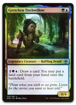 Gretchen Titchwillow #223 (Foil) (NM) Forgotten Realms AFR Magic MTG - Image 1