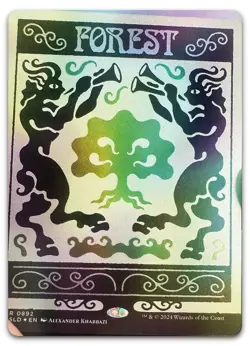 Forest (0892) (Rainbow Foil) #892 (NM) Secret Lair Drop SLD Magic MTG - Image 1