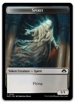 Spirit Token (0028) #28 (NM) Modern Horizons 3 MH3 Magic MTG - Image 1