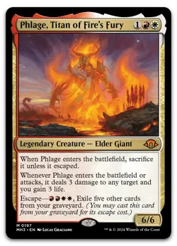 Phlage, Titan of Fire's Fury #197 (NM) Modern Horizons 3 MH3 Magic MTG - Image 1