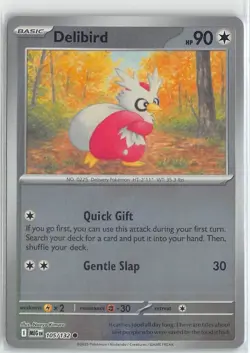 Pokemon TCG Mega Evolutions Base Set Reverse Foil Common #105 Delibird - Image 1