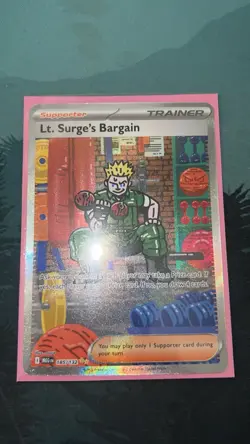 Lt. Surge's Bargain SIR Mega Evolution 185/132 Pokemon TCG NM - Image 1