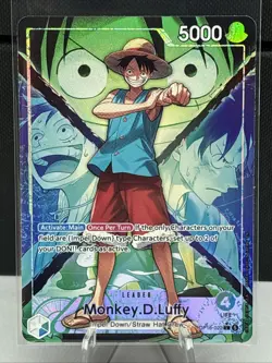 One Piece Monkey.D.Luffy (022) (Alternate Art) OP16-022 The Time of Battle Foil - Image 4