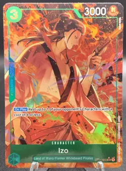 Izo OP01-033 ALTERNATE ART - One Piece Romance Dawn Alt Art NM - Image 1