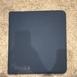 Vault X Zippered Trading Card Album Binder 12-Pocket Side Loading Blue 360 - Image 1