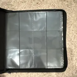 Vault X Zippered Trading Card Album Binder 12-Pocket Side Loading Blue 360 - Image 2