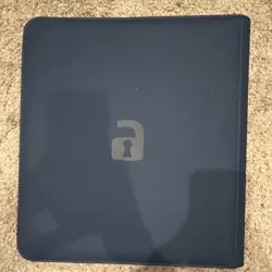 Vault X Zippered Trading Card Album Binder 12-Pocket Side Loading Blue 360 - Image 4