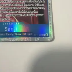 Sanji English (BLUE) OP11-051 card One Piece CCG - Image 2