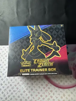 Pokemon TCG Sword & Shield Crown Zenith ETB Elite Trainer Box Factory Sealed - Image 1