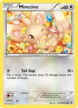 Minccino RC18/RC25 Common Legendary Treasures Pokemon Cards - Image 1