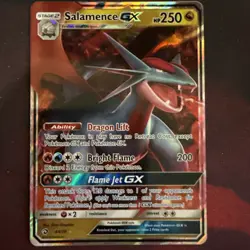 Salamence GX 44/70 Dragon Majesty Holo Card NM-Mint Condition - Image 1