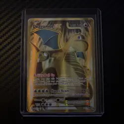 Dragonite EX Full Art Golden Holo Card 106/108 Evolutions XY - Image 1