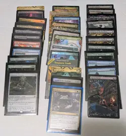 34 Magic the Gathering Cards, Rare and Mythic Rare, M/NM, Mixed Sets - Image 1