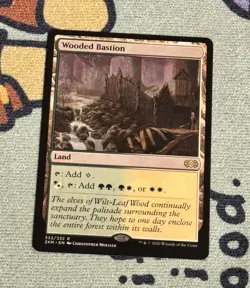 Wizards of the Coast Wooded Bastion - MTG Double Masters Rare Regular #332 Eng - Image 1