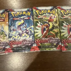 Lot Of 5 Pks Pokemon Scarlet& Violet Booster Pack - 10 Cards / Pack- Random Art - Image 3